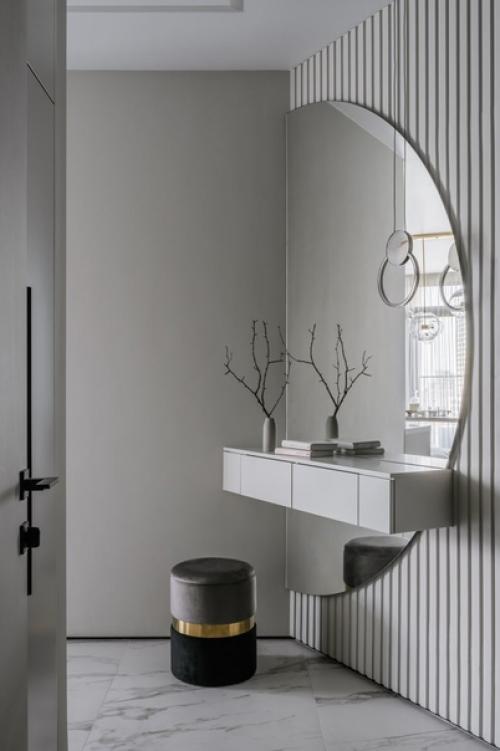 Реализованный интерьер квартиры, площадью 43 кв. 05