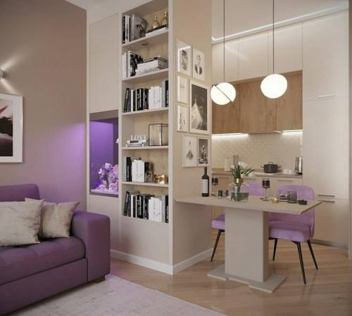 Кухня и гостиная из проекта однушки. 01