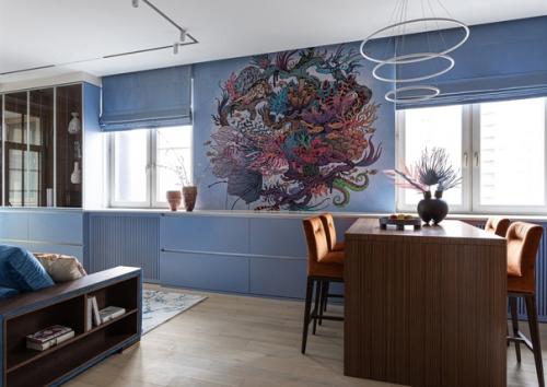 Сказочная двушка с фресками и красивым светом. 04