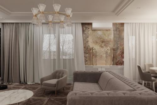 Реализованный проект кухни - гостинной. 04