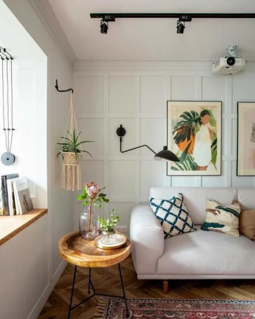 Маленькая квартира в стиле бохо, площадью: 47, 7 кв. 05