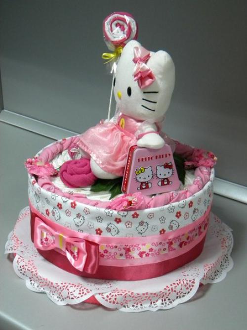 Хочу показать вам еще одно направление в дизайне - подарки из памперсов. 02