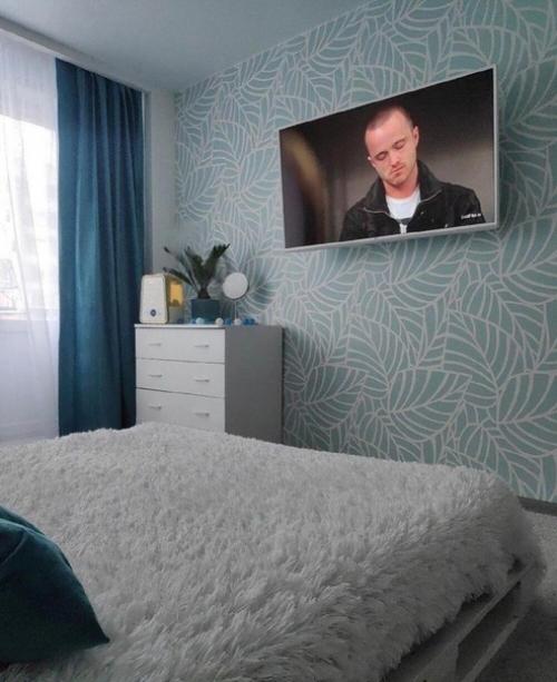 Бюджетный вариант оформления спальни. 04