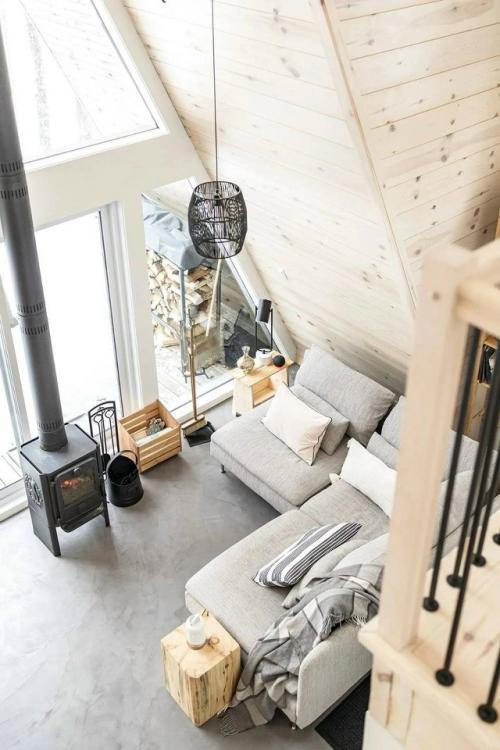 Уютный домик A - Form - это про простоту, атмосферу и близость к природе. 02