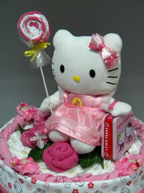 Хочу показать вам еще одно направление в дизайне - подарки из памперсов. 05