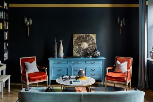 Дизайнер Алиса шабельникова создала интерьер, вдохновленный красочной архитектурой Амстердама. 04