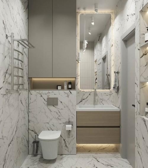 Стильный лаконичный дизайн однокомнатной квартиры. 07