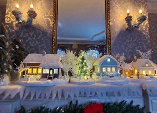 Миниатюрная композиция для украшения камина. 01