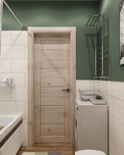 Очень стильная ванная комната. 02