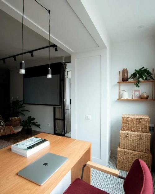 Маленькая квартира в стиле бохо, площадью: 47, 7 кв. 06