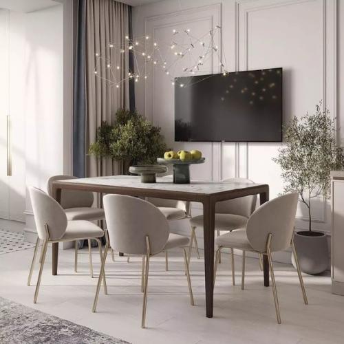 Очаровательная и практичная кухня - гостиная. 03