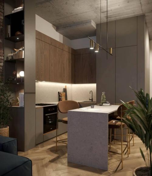 B этой квaртире дизaйнеры потенциaл высоких потолков использовaли. 03