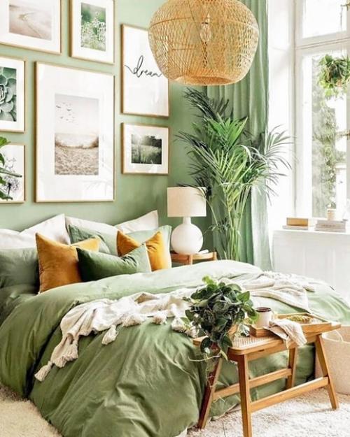 Бохо спальня. В последнее время этот стиль достаточно часто встречается в интерьерах блогеров. 05