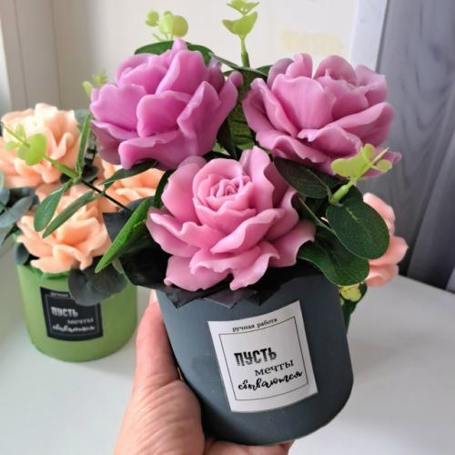 Классический букет роз из мыла ручной работы - идеальный подарок учителю! 05