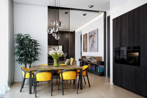 Современная кухня в частном доме. 04