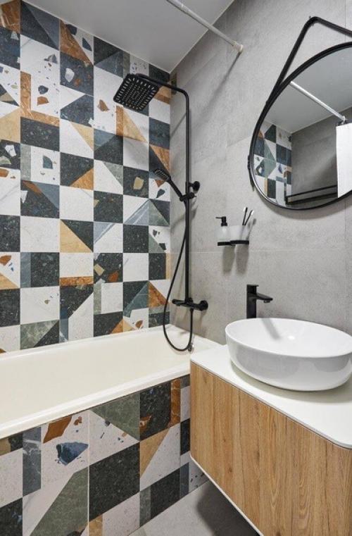 Практичный интерьер в двушке в панельном доме. 08