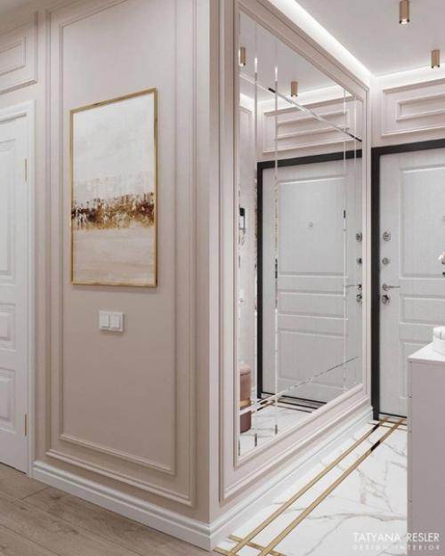 Нежнейший дизайн интерьера прихожей. 05