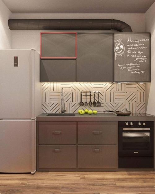 Яркий дизайн квартиры - студии. 02