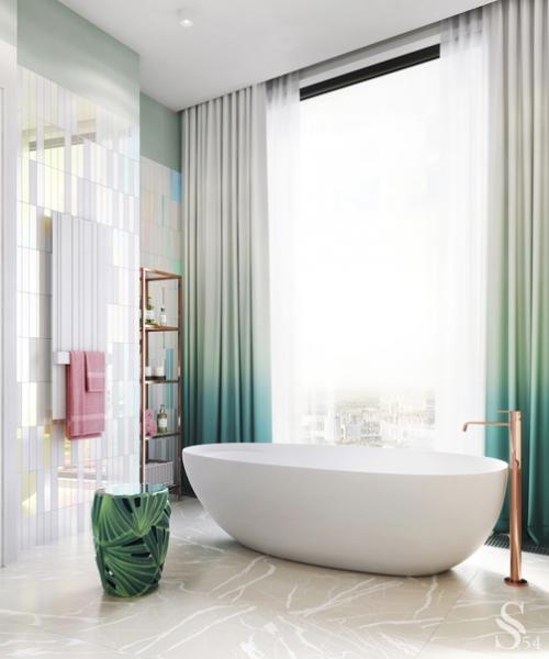 Яркая детская ванная комната от Studia 54. 03