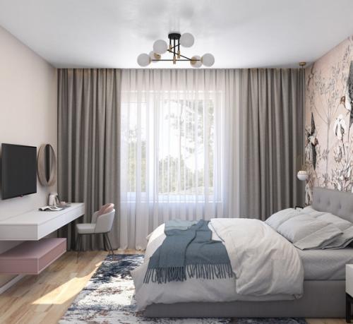 Как вам эта нежная спальня? 01