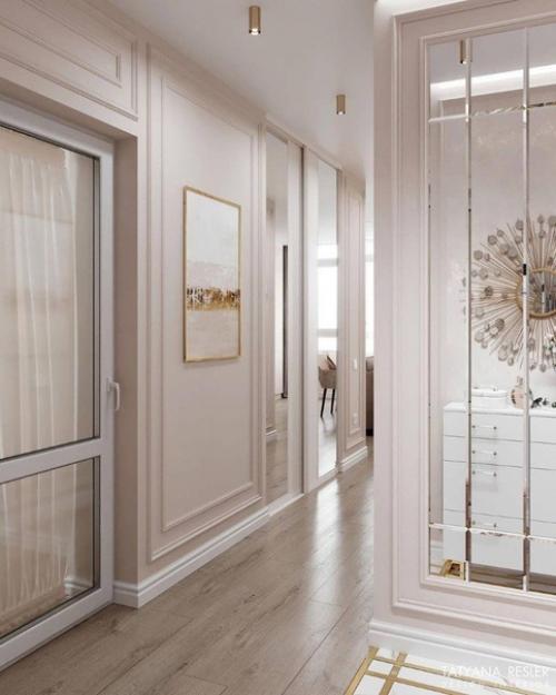 Нежнейший дизайн интерьера прихожей. 03