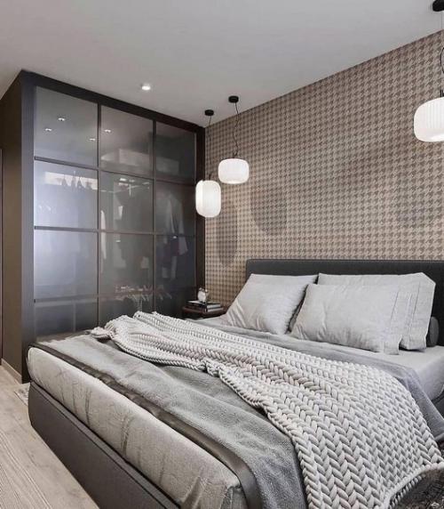 Вариант дизайна квартиры в серо - бежевых оттенках. 06