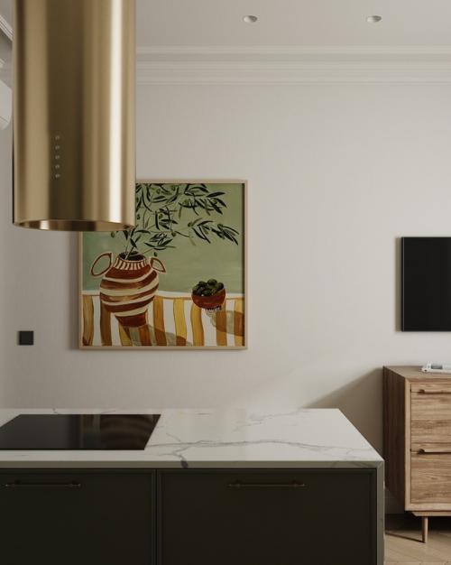 Оливковый цвет не так часто можно встретить в интерьере, а он между прочим очень свежий, теплый и привлекает внимание. 04