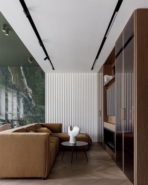 Реализовать свои пожелания в интерьере заказчики доверили дизайнеру Ольге лагодной. 02