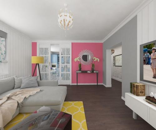 Частный интерьер, квартира современной независимой девушки. 03
