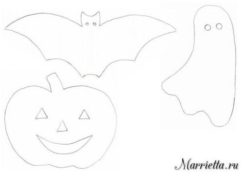 Не хотите к хэллоуину сделать тематические подвески с черными летучими мышами, тыквами и привидениями? 02