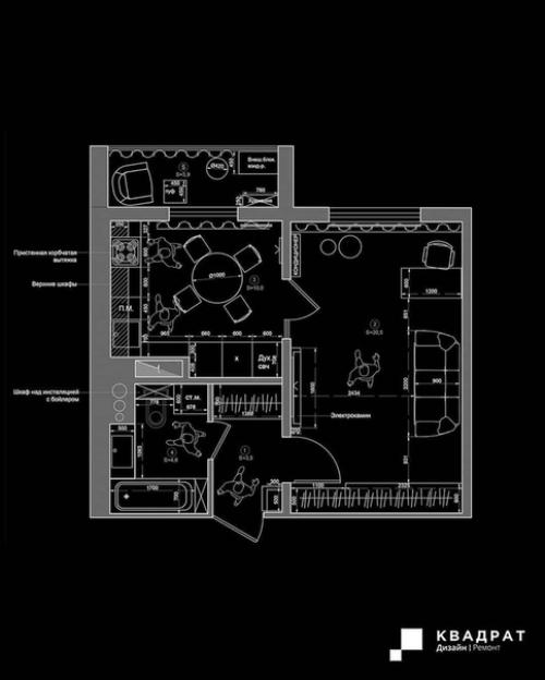 Оцените интерьер этой однушки от 1 до 10. 09