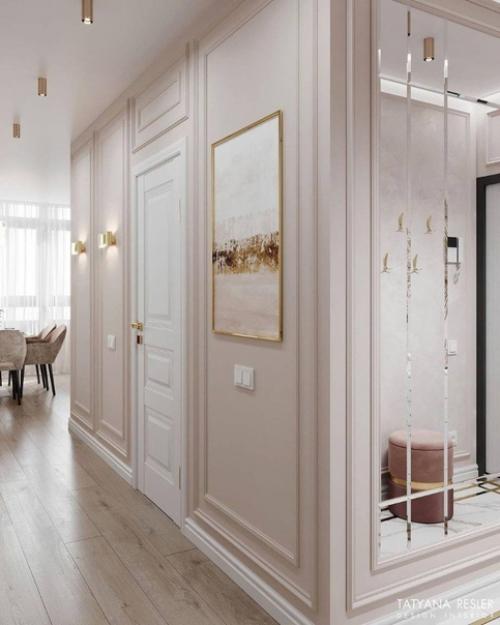 Нежнейший дизайн интерьера прихожей. 04