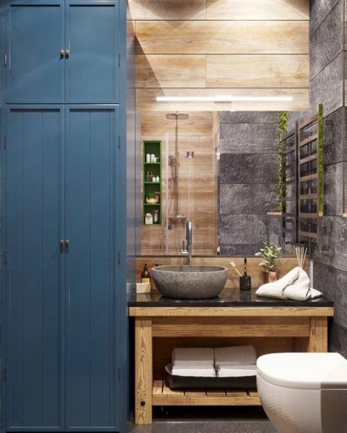 Яркий дизайн квартиры - студии. 04