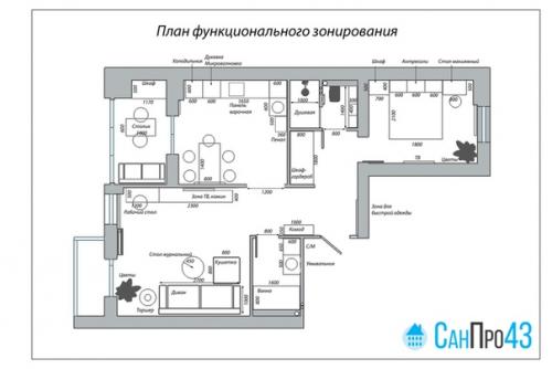 На фото - спальня в квартире на Костина, 4. вчера и позавчера, напомним, мы рассматривали прихожую и гостиную. 03
