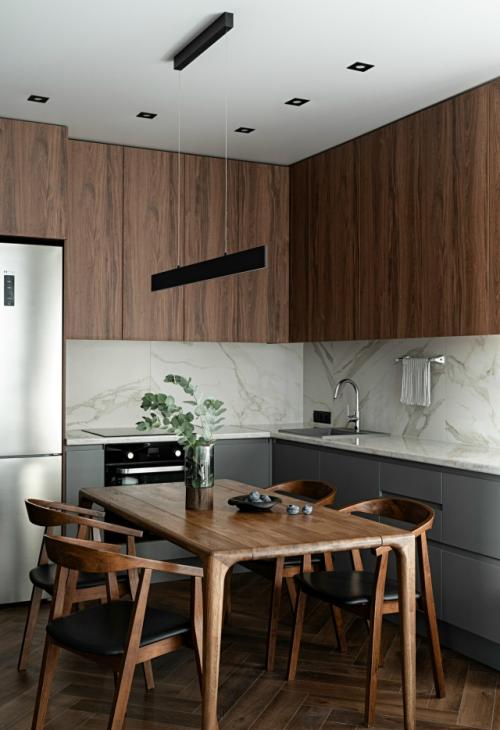 Брутальный интерьер однокомнатной квартиры 50 кв. 02