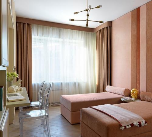 Интересный дизайн с элементами ар - деко для молодой семьи. 04