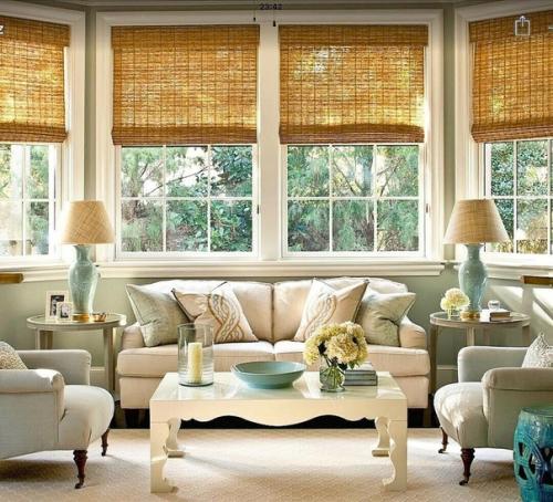 Бамбуковые шторы влагостойки и долговечны. 01