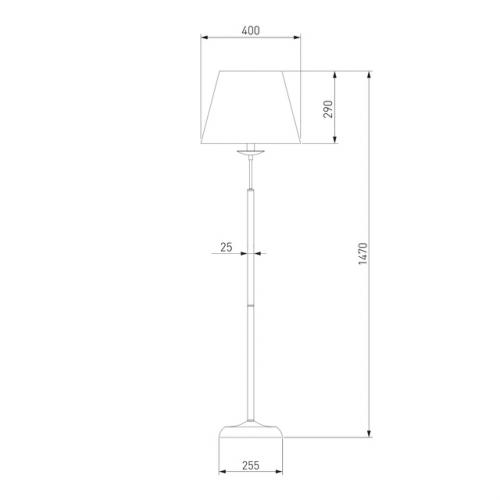 Утонченная модель торшера от российской компании Eurosvet. 03