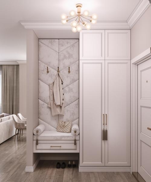 Жемчужная кухня - гостиная Жк Ньютон. 05