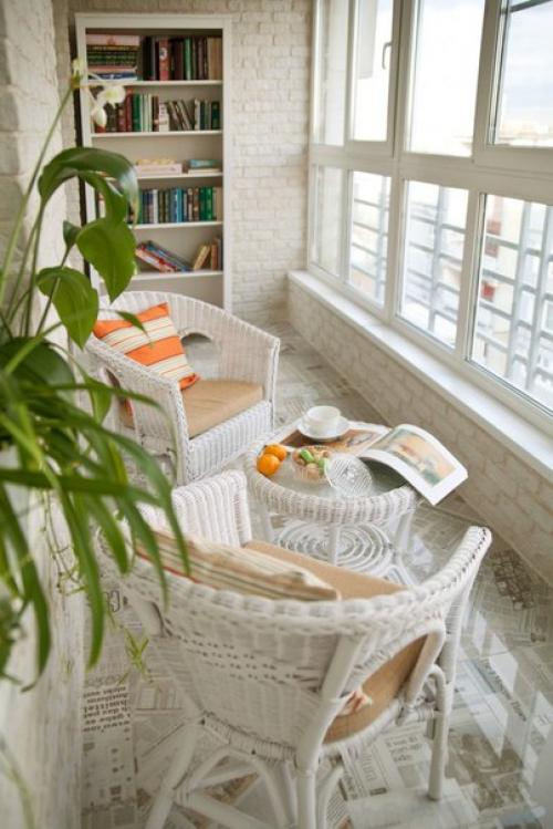 Отделка балконов внутри. 07