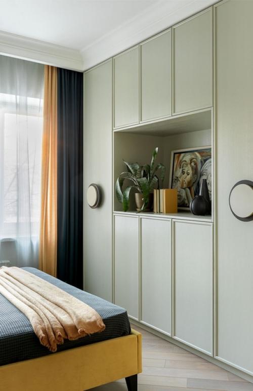 Интересный дизайн с элементами ар - деко для молодой семьи. 06