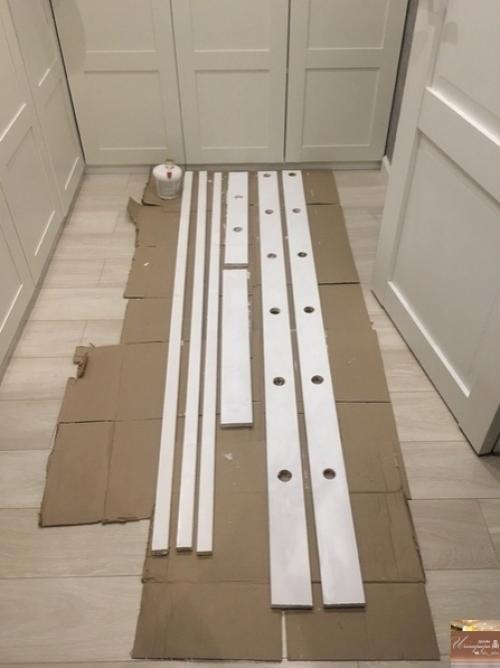 Самоельное зеркало в прихожую от нашего подписчика. 02