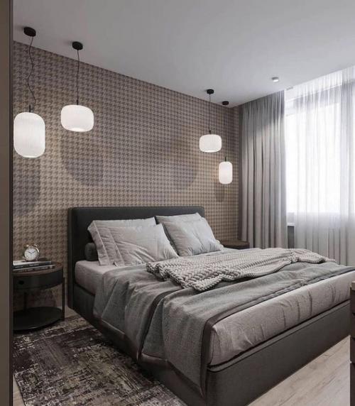 Вариант дизайна квартиры в серо - бежевых оттенках. 03