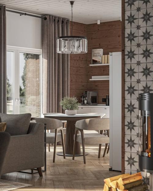 Воплощение элегантности и комфорта в интерьере: прихожая и кухня - гостиная! 02