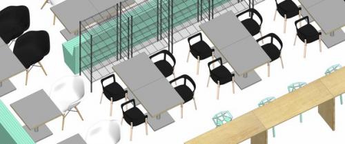 В работе над проектом кафе - пекарни Булка в Москве архитекторы из Crosby Studios стремились отойти от привычного и традиционного представления. 09