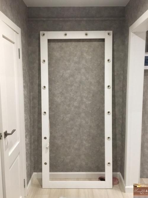 Самоельное зеркало в прихожую от нашего подписчика. 03