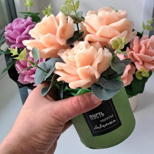 Классический букет роз из мыла ручной работы - идеальный подарок учителю! 06