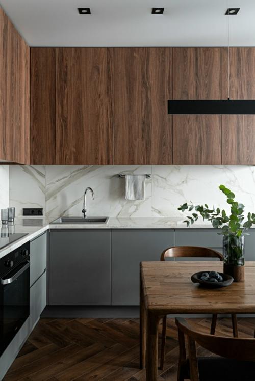 Брутальный интерьер однокомнатной квартиры 50 кв. 03