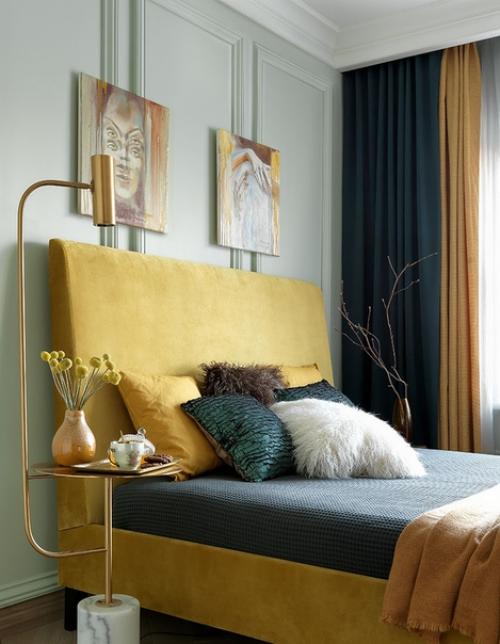 Интересный дизайн с элементами ар - деко для молодой семьи. 08