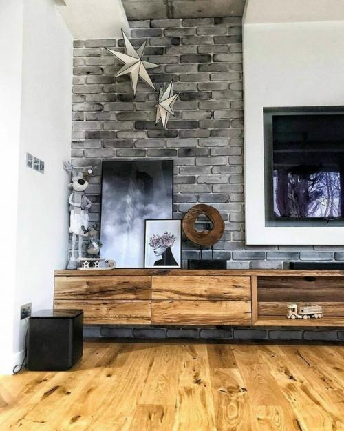 Кухня - гостиная в стиле лофт. 08